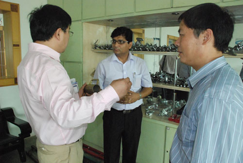 Indian Customer Visited Us in July, 2010